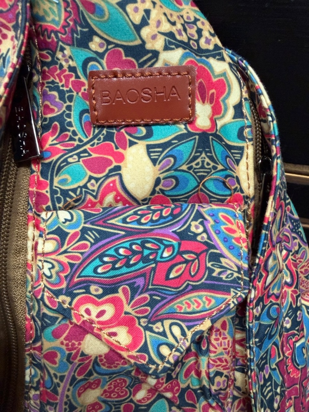 Baosha Floral Multi-Color Women’s Sling Bag - Picture 2 of 10